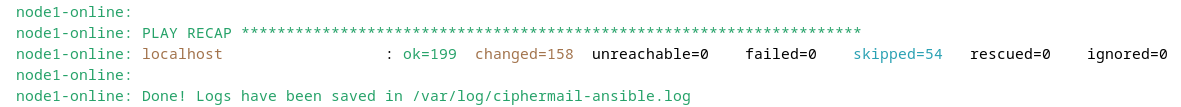 Ansible Playbook recap