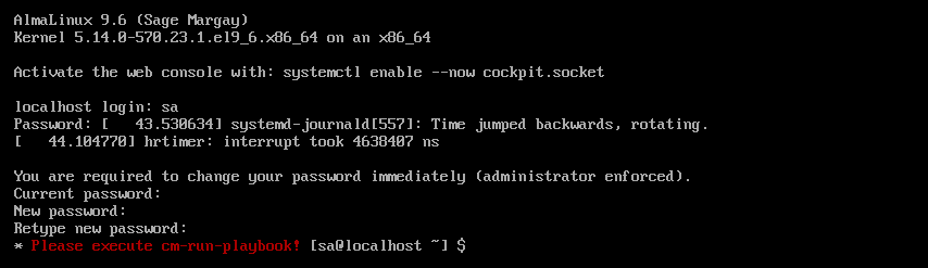 Run Playbook warning